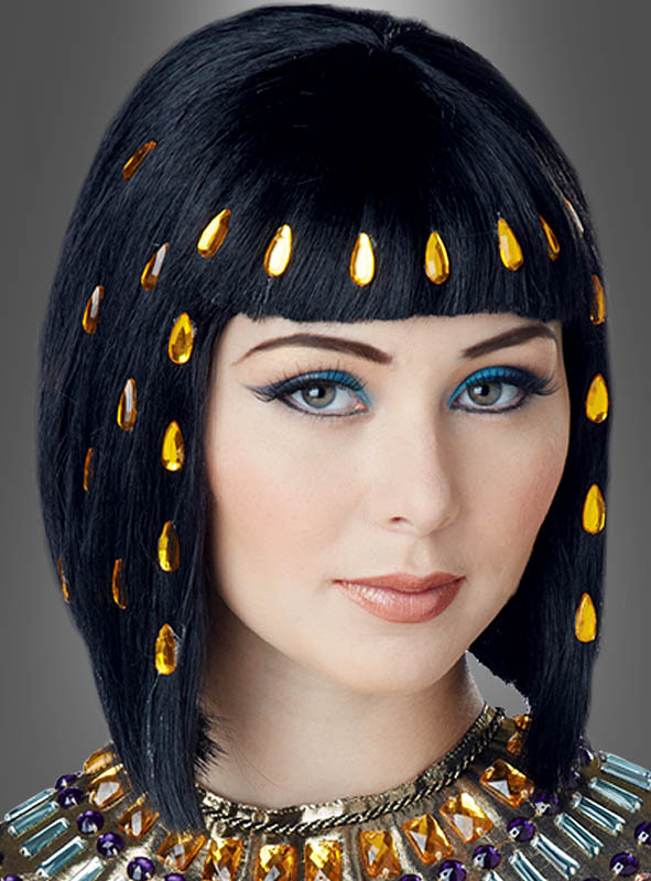 Cleopatra Perücke Kleopatra Perücken Ägypterin Kopfbedeckung Pharaonin Nofretete 