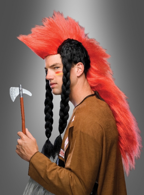Irokese Punk Indianer Perücke